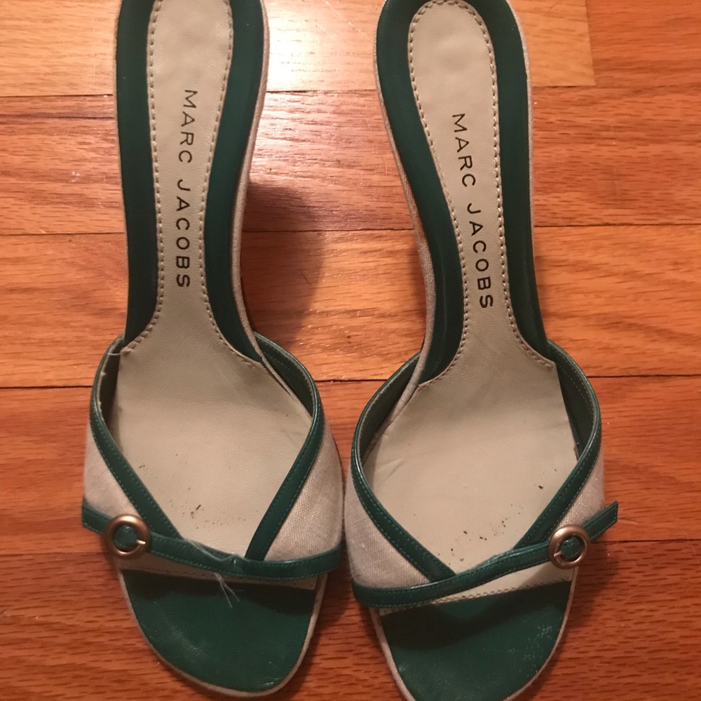 Marc Jacobs linen heel sandals 37.5